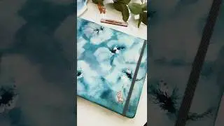 How to paint your canvas sketchbook cover with watercolors! ​⁠@EtchrLab