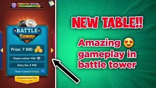New Table!! Battle Tower amazing gameplay || Carrom pool gameplay 2022