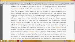 An End to End Neural Network for Polyphonic Piano Music Transcription