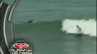 Loser repays bet by surfing naked & gets Sports Tonight Play of the Day video