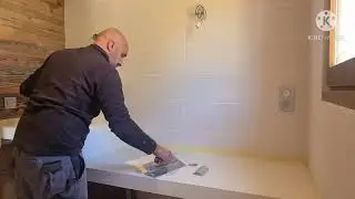Tuto: Béton ciré résinence sur plan de travail de salle de bain