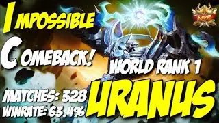 Impossible Comeback | World Rank 1 Uranus Gameplay | Giveaway | Mobile Legends
