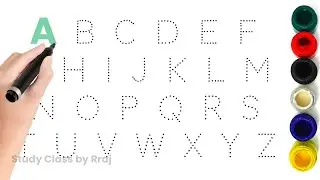 abc song | writing along dotted alphabets | learn and write abc | tracing abc | abcdef