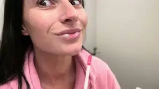 Light pink sparkly chrome lip gloss try on  AMAZON FIND!