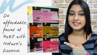 Best Affordable Facial At Home | Nature's Essence Facial Kit | How To Do Facial At Home| Self Facial