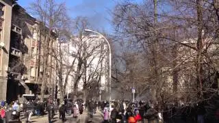 Instytutska St Shooting protesters 18 Feb