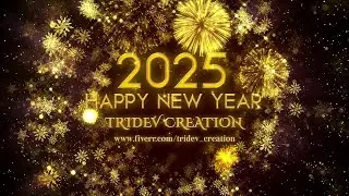 New Year 2025 and Merry Christmas Greeting Video Animation (#17) | Happy New year wishes | New Year