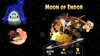 angry birds star wars terminamos la ciudad flotante para ir a un bosque de raros nomos peque&ntilde;os