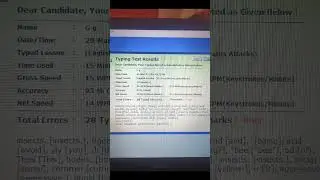 Typing Test Fail, #cgl #cgl2022 #ssc #sscaspirants #typingspeed