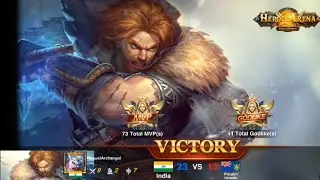 Heroes Arena Mobile Android MOBA Polarus Iceblade MVP Gameplay