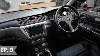 Evo 8 Radio and Steering Wheel install!