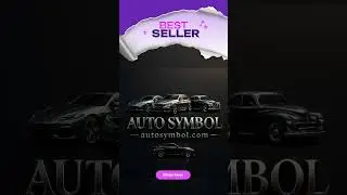 Automotive Logo with Premium Domain AutoSymbol.com &bull; Car Dealership Branding Kit &bull; Auto Business ...