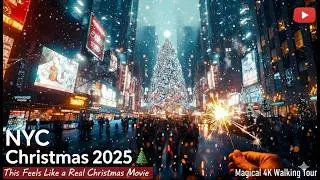NYC Christmas 2025 🎄 This Feels Like a Real Christmas  Walking Tour