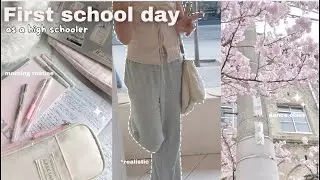 my realistic first day of school vlog | study w me, dance classes...🎀 📓 (ep.1)