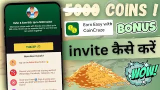 Coin Craze app referral Code | Coin Craze app redeem code | Coin Craze app invite kaise kare