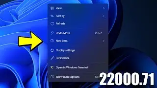New Windows 11 Build 22000.71 - Translucent Context Menu, New Widget, Taskbar Previews & Fixes