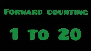 Forward counting from 1 to 20| How to write forward counting |kindergarten | Counting