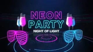 Neon party || Summer Party | after effects template || Motionmax