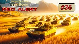 Red Alert 1 Remastered #36: Allied Gameplay - 2vs2vs2vs2 - Bay of Bays - HARD