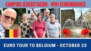 EURO CAMPERVAN TOUR to YPRES Belgium | Jeugdstadion | Armistice Day Remembrance | Vlog 597