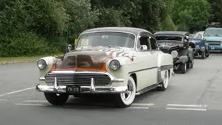 Custom Cars Leaving a Car Show pt3, June 2018