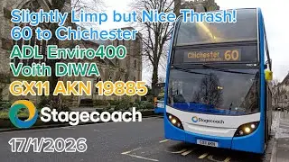 Slightly Limp but Nice Thrash! | ADL Enviro400 Voith | GX11 AKN 19885 | 17/1/2026