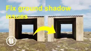 Как исправить проблемы с тенями на земле в Unreal Engine 5