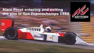 Alain Prost Spa 1988 entering and exiting the pits