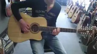 GUITARE ELECTRO ACOUSTIQUE 12 CORDES WASHBURN WD10SCE12 NATURELLE