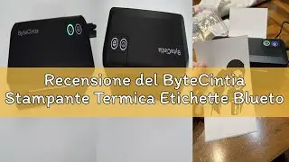 Recensione del ByteCintia Stampante Termica Etichette Bluetooth, Stampante Etichette Spedizione 4x6