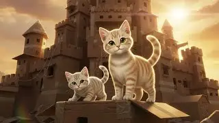 Kittens and The Cardboard Kingdom 🌈🏰 | Cute Story for Kids