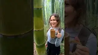 Survival Skills: How to Get Water from a Coconut Tree 🌴💧#ohd #survival #camping #bushcraft #skills