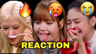 BLACKPINK&rsquo;s reaction to every SPICY wing on hot ones [JENNIE, LISA & ROS&Eacute;] 🌶️🔥🥵#kpop