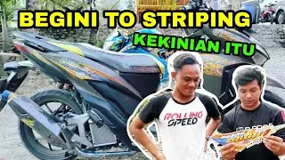 PASANG STRIPING  TRANSPARAN VARIO NEW HARUS DGN BENANG