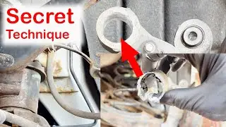 How To Remove & Replace Rear Shock  Bushing For 2014 Nissan Altima | Different Way of  Doing thing