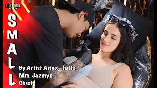 BEAUTIFUL GIRL COME IN HOUSE WANTS MAKE SMALL TATTOOS😍🥰 || BY ARTIST ARIXX_TATTSS