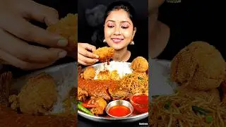 Crispy Chicken + Fish Curry 🔥 Ultra Satisfying #ASMR
