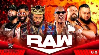 WWE Raw: Роман Рейнс, Джей Усо и Джимми Усо против Рока, Брона Брейккера и Бронсона Рида - 08-янв-26