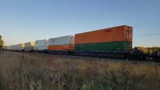 East Bound Intermodal Train BNSF # 5402 BNSF # 291 DPU BNSF # 5062