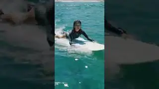 Chill Shark Follows Canoe Girl &ndash; Unbelievable Calm Encounter! 🦈🚣&zwj;♀️