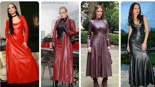#leather beautiful and stunning leather dresses for women New TREND#2022#2023