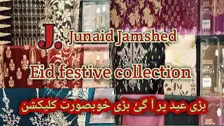 J. Junaid Jamshed unstitched festive collection 2021 . Junaid Jamshed lawn collection vol 3