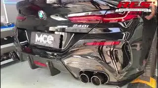 Bmw 840i B58 exhuast w/RES Racing exhaust sound #exhaust #automobile #bmw #racing #840i