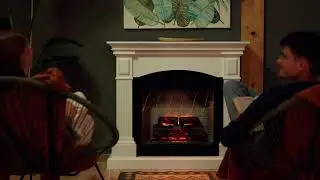 Magna White with PowerFlame 2 electric fireplace | TAGU