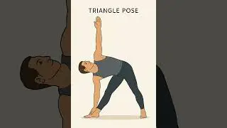 Trikonasana yoga pose | Triangle yoga pose | yoga for beginners | yoga poses #shorts #yoga