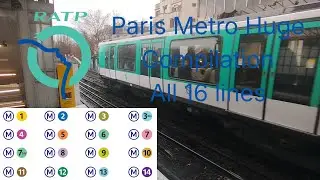 RATP Paris Metro Huge compilation -All 16 lines (01/02/2026) 