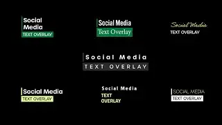 Modern Social Media Text Overlay