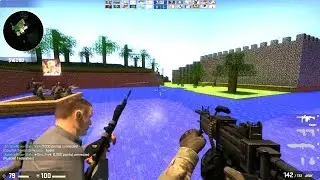 Counter Strike Global Offensive Zombie Escape mod online gameplay on Minecraft Adventure map