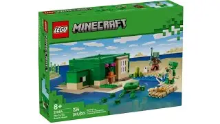 LEGO Minecraft 21254 The Turtle Beach House LEGO Speed Build Review