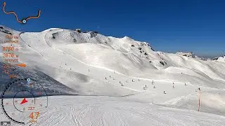 [4K] Skiing Verbier 4Vall&eacute;es, All Lac Starting From Le Ch&acirc;ble, Valais Switzerland, GoPro HERO10